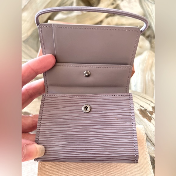 LOUIS VUITTON AUTHENTIC EPI PORTE FEIULLE ELASTIQUE TRIFOLD WALLET - Picture 10 of 12